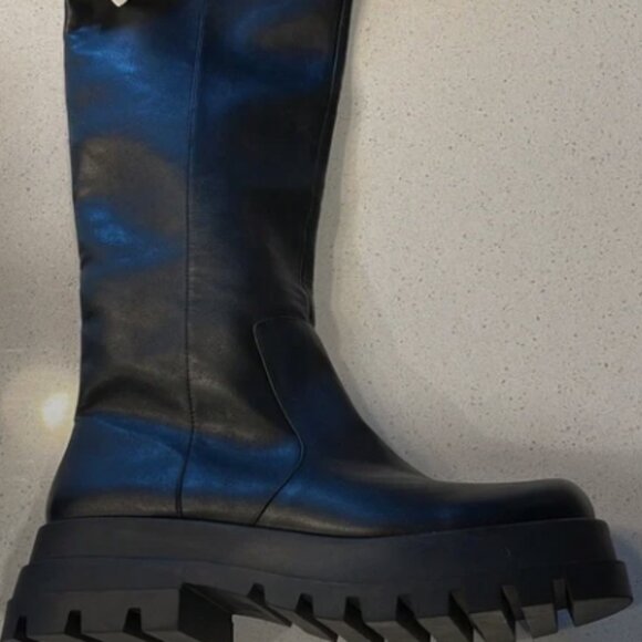 Zara Dark Lace-Up Boots - Picture 2 of 7